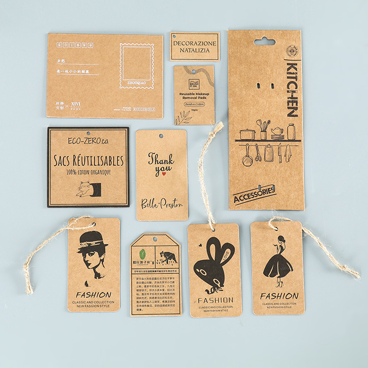 Бирка из крафт-бумаги на заказ