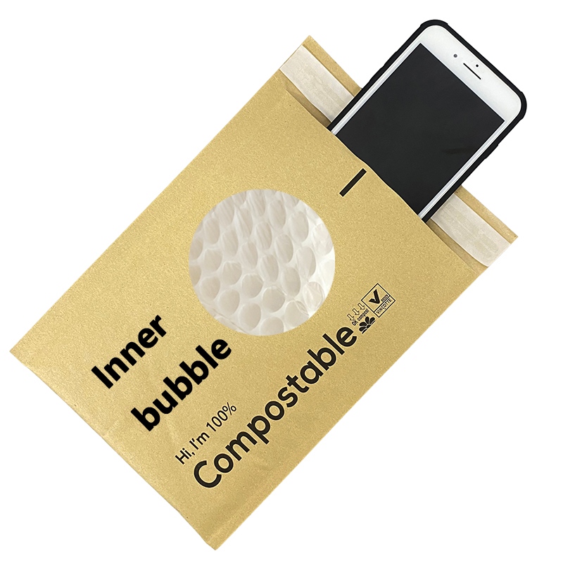 Крафт-конверты с пузырьковыми почтовыми пакетами